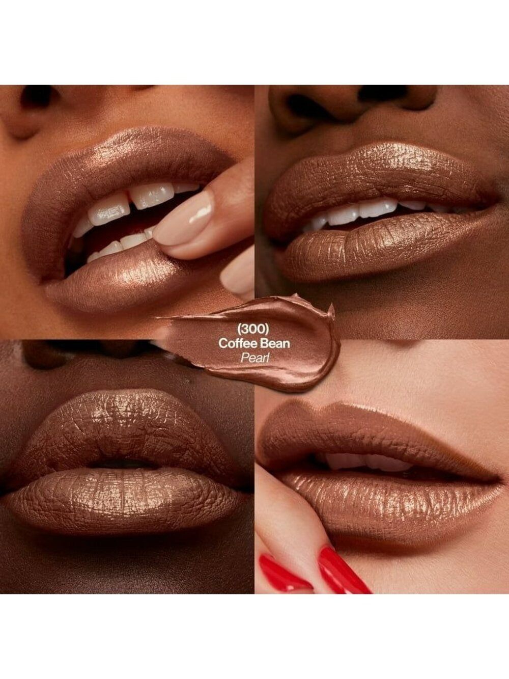 Revlon Super Lustrous Lipstick 300 Coffee Bean Pearlized Finish Frosted Brown